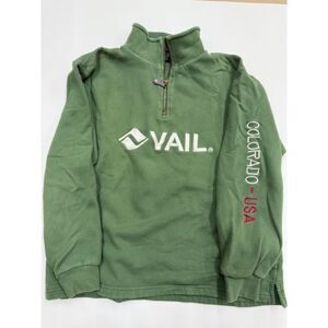Vail Medium 1/4 Zip Pullover Sweatshirt Green